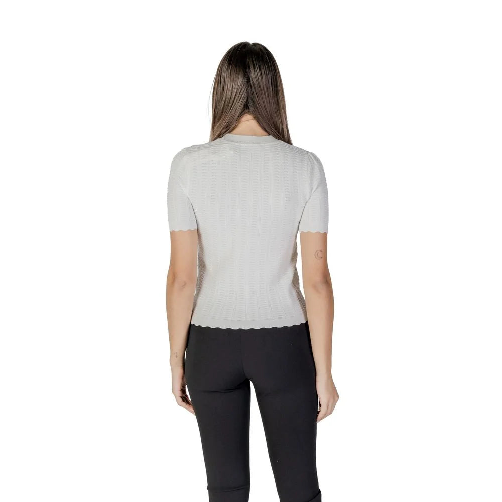 Morgan De Toi White Recycled Polyester Sweater - Sweaters
