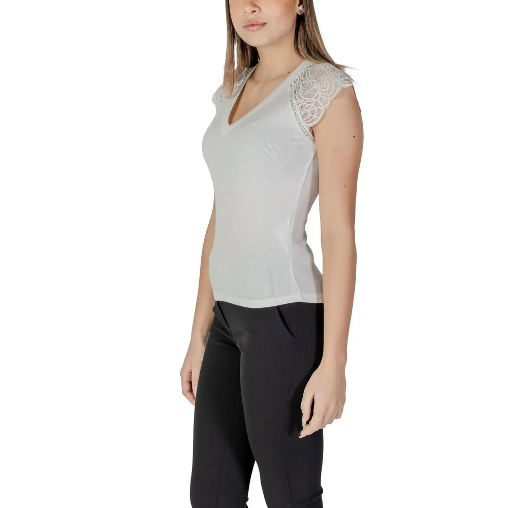 Morgan De Toi White Recycled Polyester Tank Top - Tank Tops