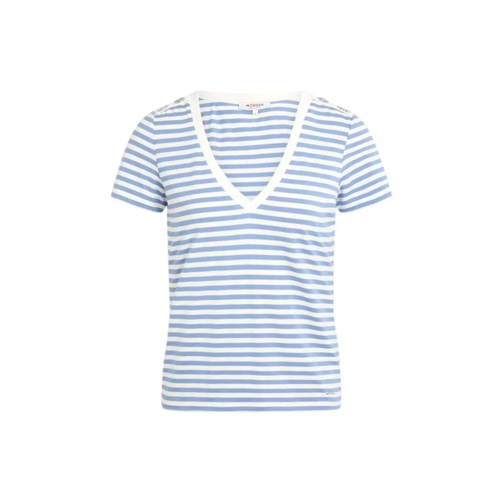 Morgan De Toi White Viscose T-Shirt - IT42|M - T-Shirts