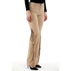 Moschino Beige Cotton Casual Pants - IT40
