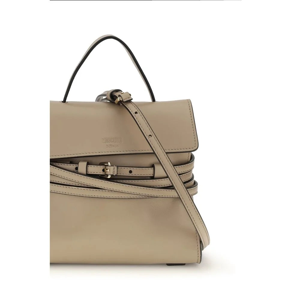 Moschino Beige Goatskin Shoulder Bag