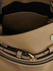 Moschino Beige Napa Leather / Calf Bos Taurus Handbag