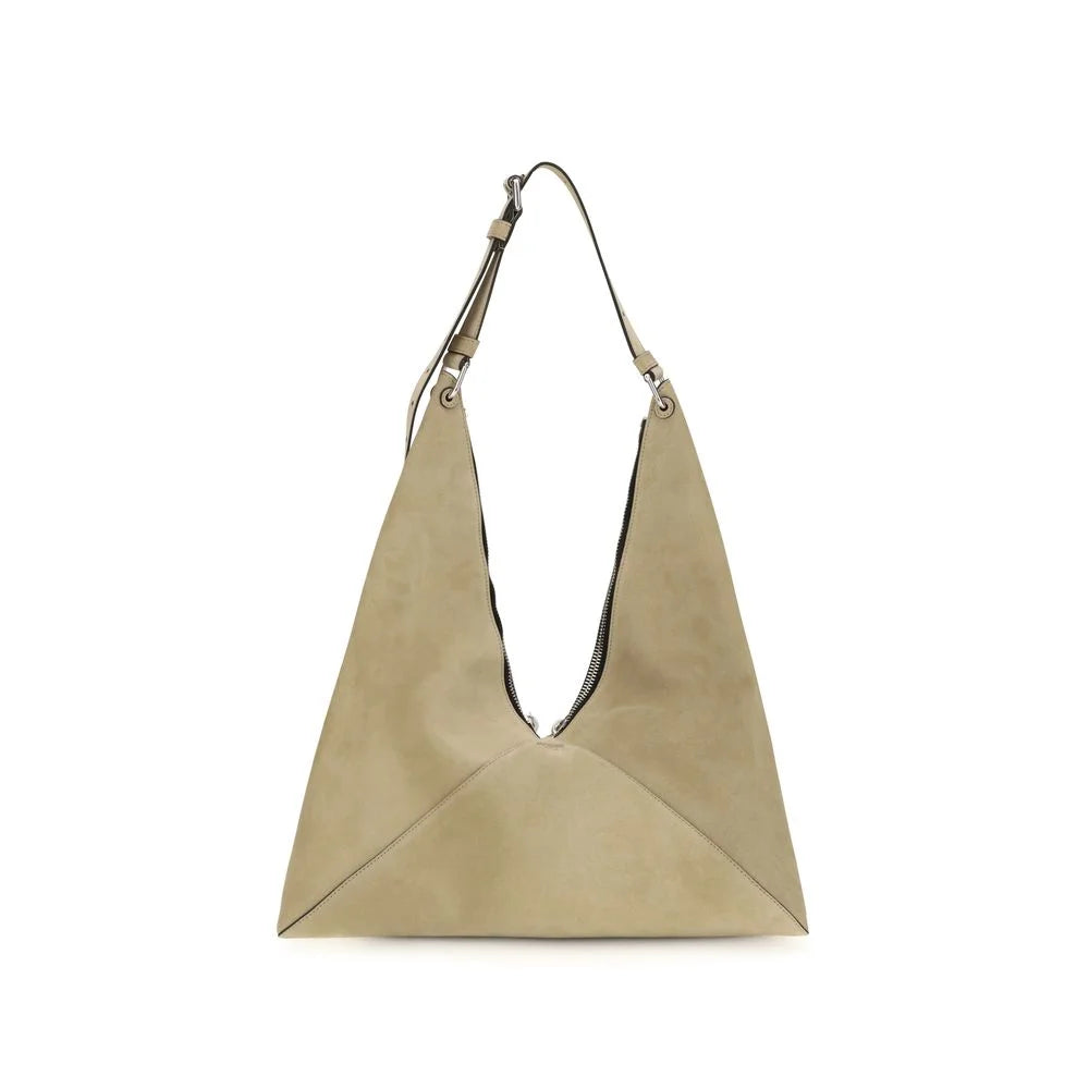 Moschino Beige Suede Leather Shoulder Bag