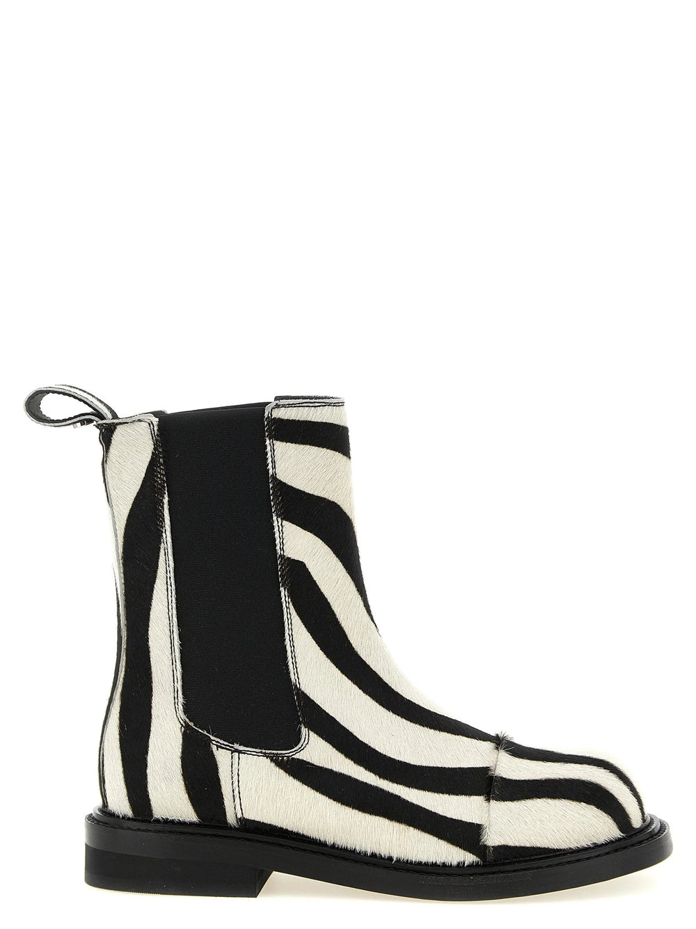 Moschino Bicolor Calfskin Ankle Boots - EU38/US8