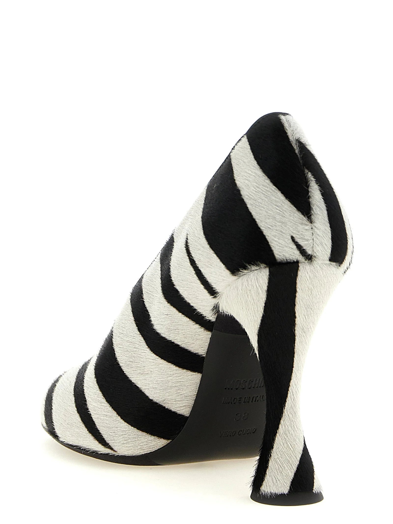 Moschino Bicolor Calfskin High Heel Pumps