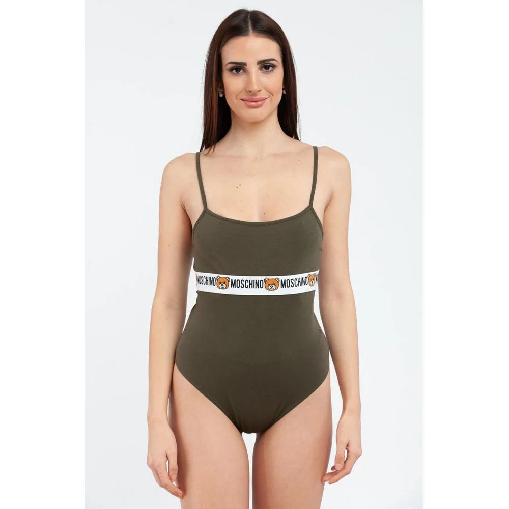 Moschino Bicolor Cotton Bodysuit