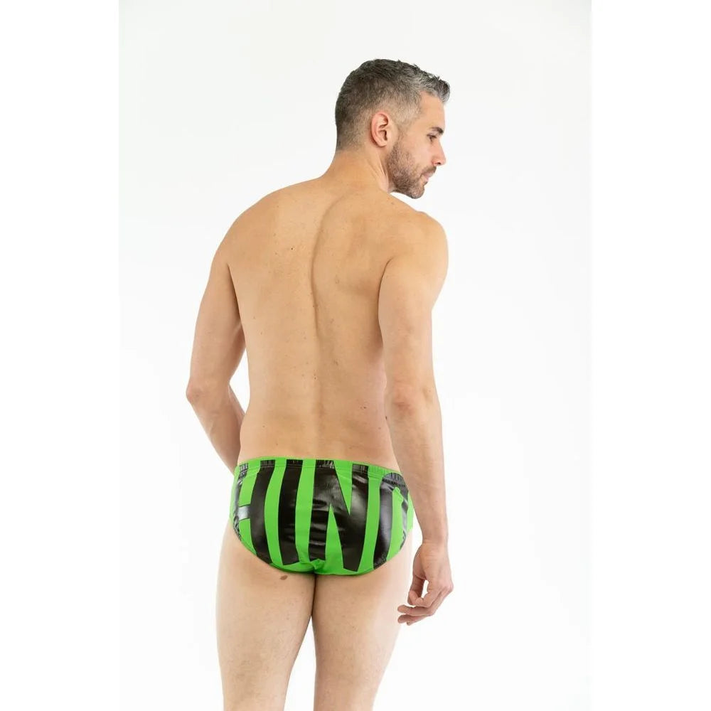 Moschino Bicolor Polyamide Swim Briefs - XL