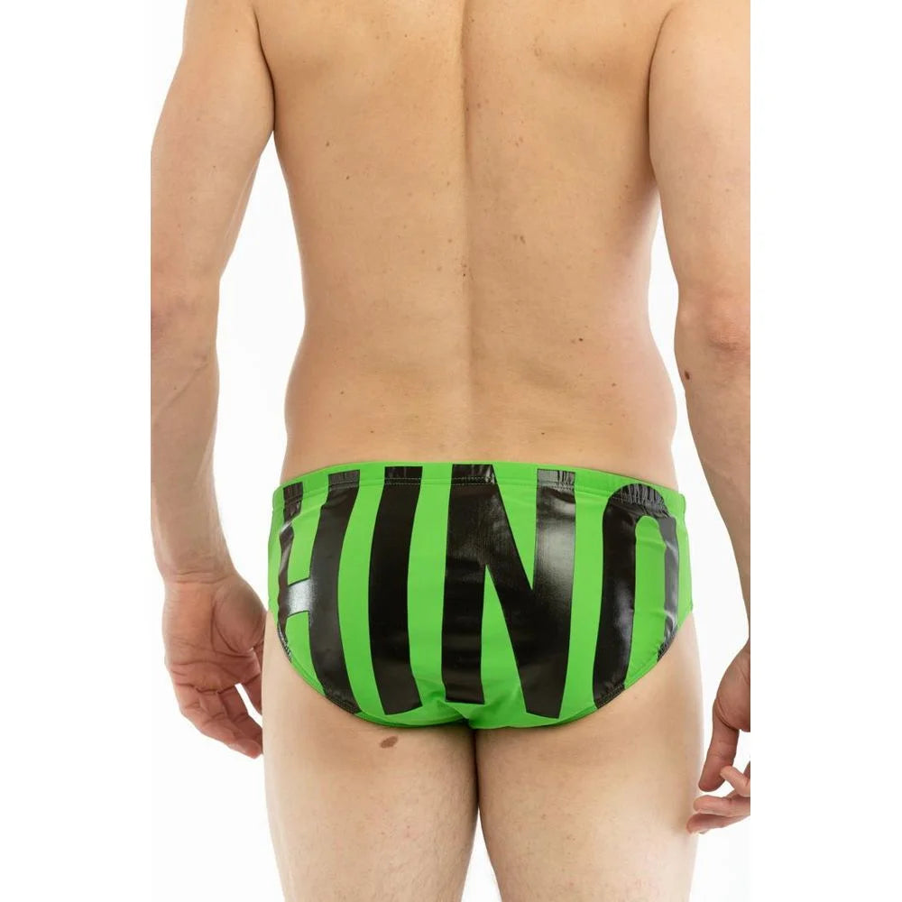 Moschino Bicolor Polyamide Swim Briefs - XL