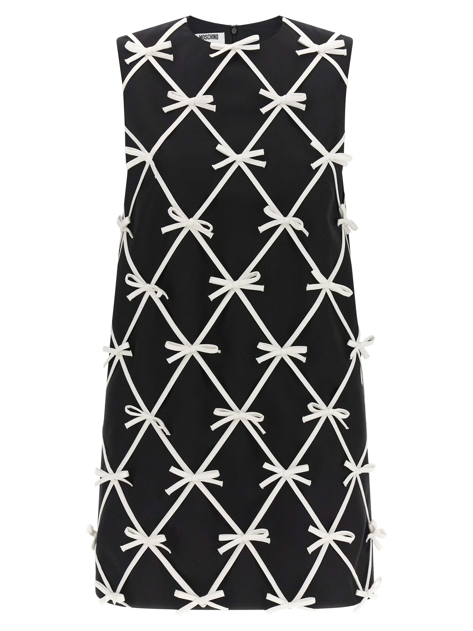 Moschino Bicolor Virgin Wool Short Dress
