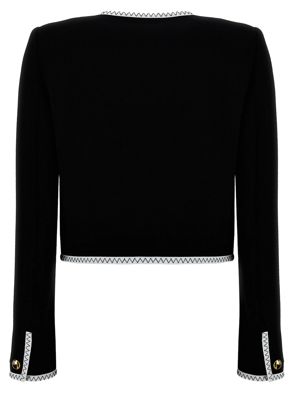 Moschino Bicolor Viscose Full-Length Jacket - IT44