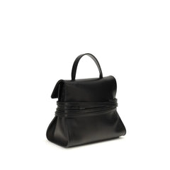 Moschino Black Calf Leather Bos Taurus Handbag