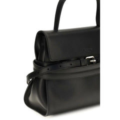 Moschino Black Calf Leather Bos Taurus Shoulder Bag