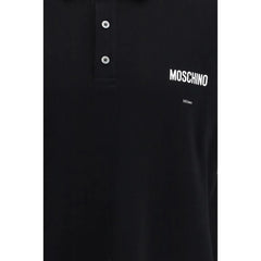 Moschino Black Cotton Polo Shirt