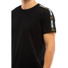Moschino Black Cotton T-Shirt - XL