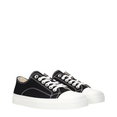 Moschino Black Fabric Low Tops