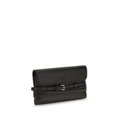 Moschino Borsa a tracolla in pelle di capra nera