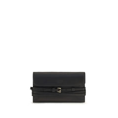 Moschino Borsa a tracolla in pelle di capra nera