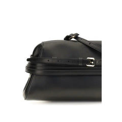 Moschino Black Goatskin Shoulder Bag