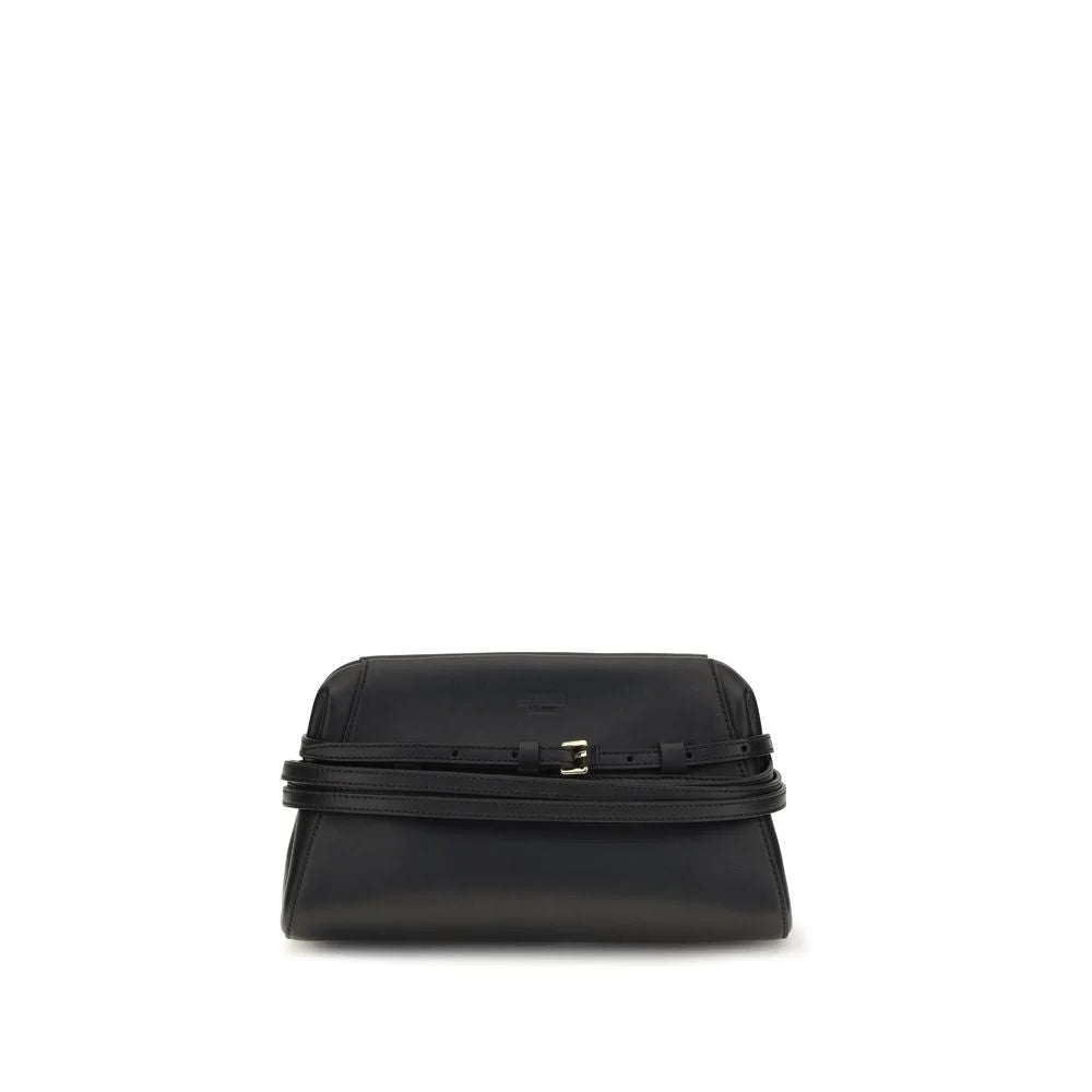 Moschino Black Goatskin Shoulder Bag