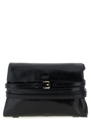 Moschino Black Leather Crossbody Bag