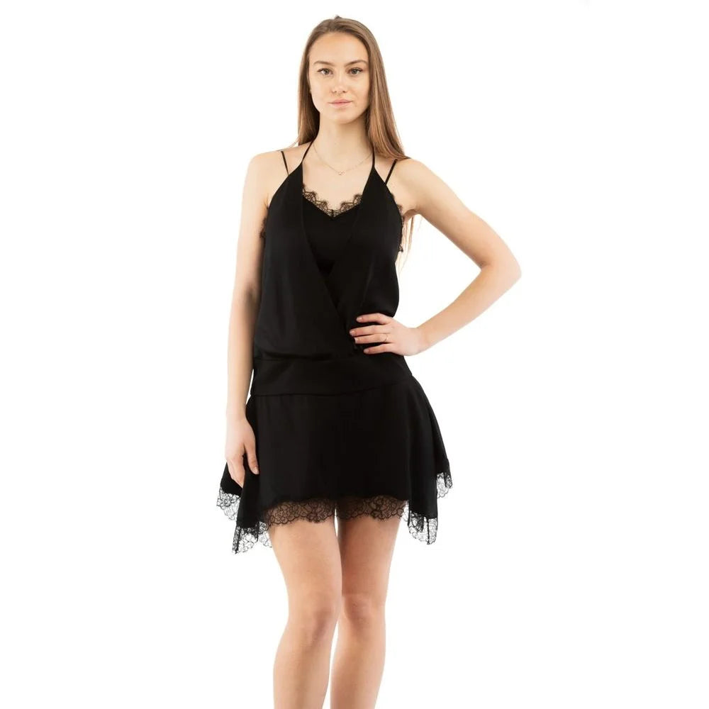 Moschino Black Marabou Casual Dress - IT40