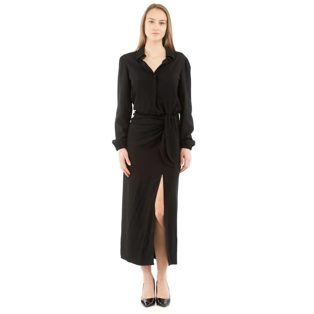 Moschino Black Marabou Casual Dress - IT40