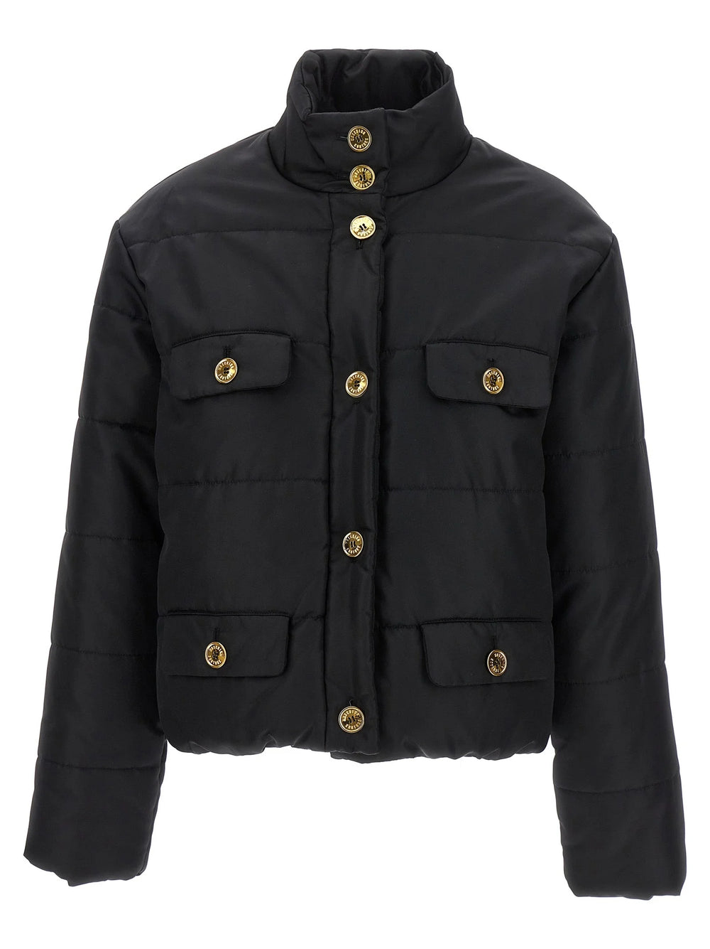 Moschino Black Polyamide Full-Length Jacket - IT44