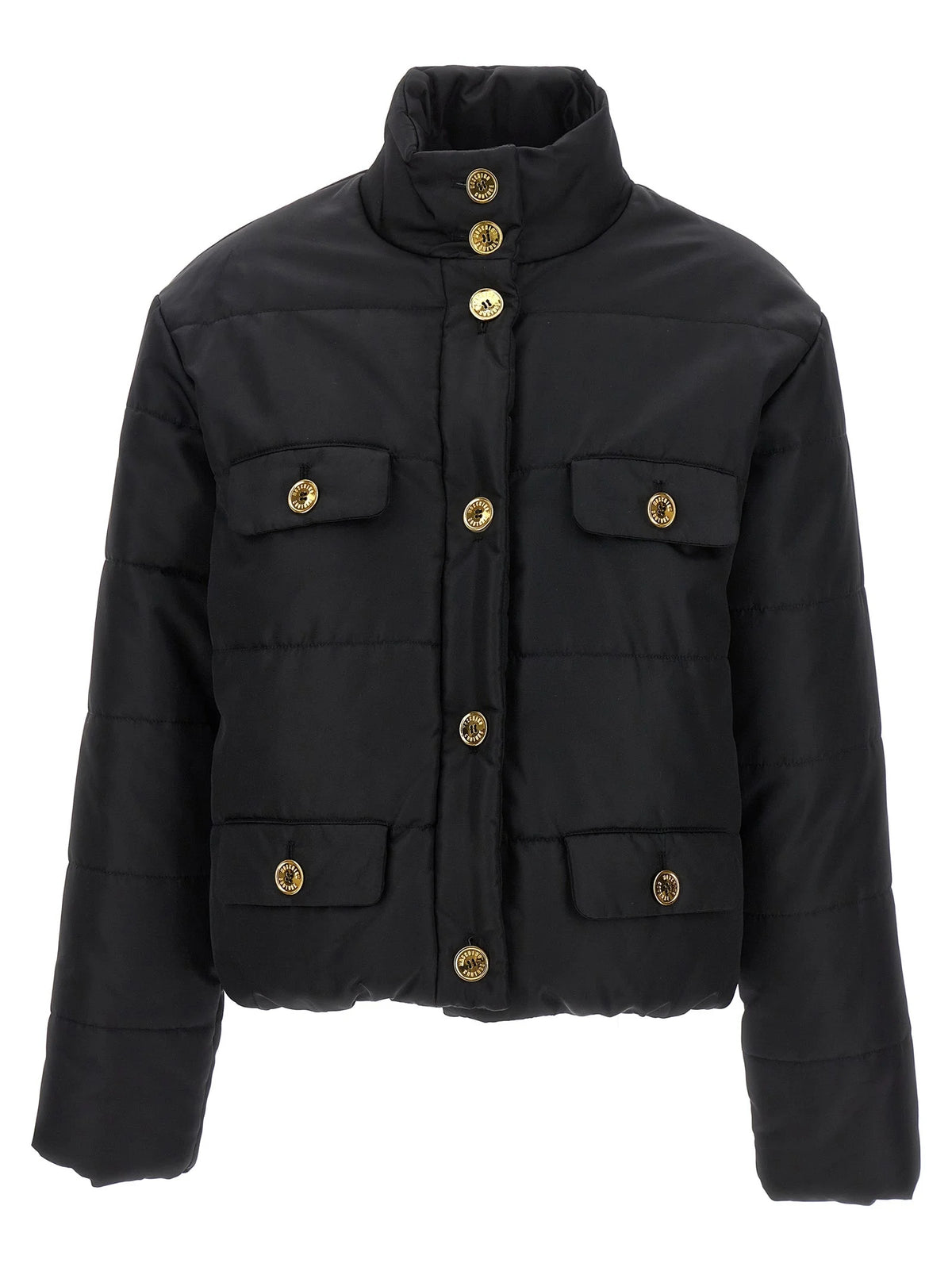 Moschino Black Polyamide Full-Length Jacket - IT44