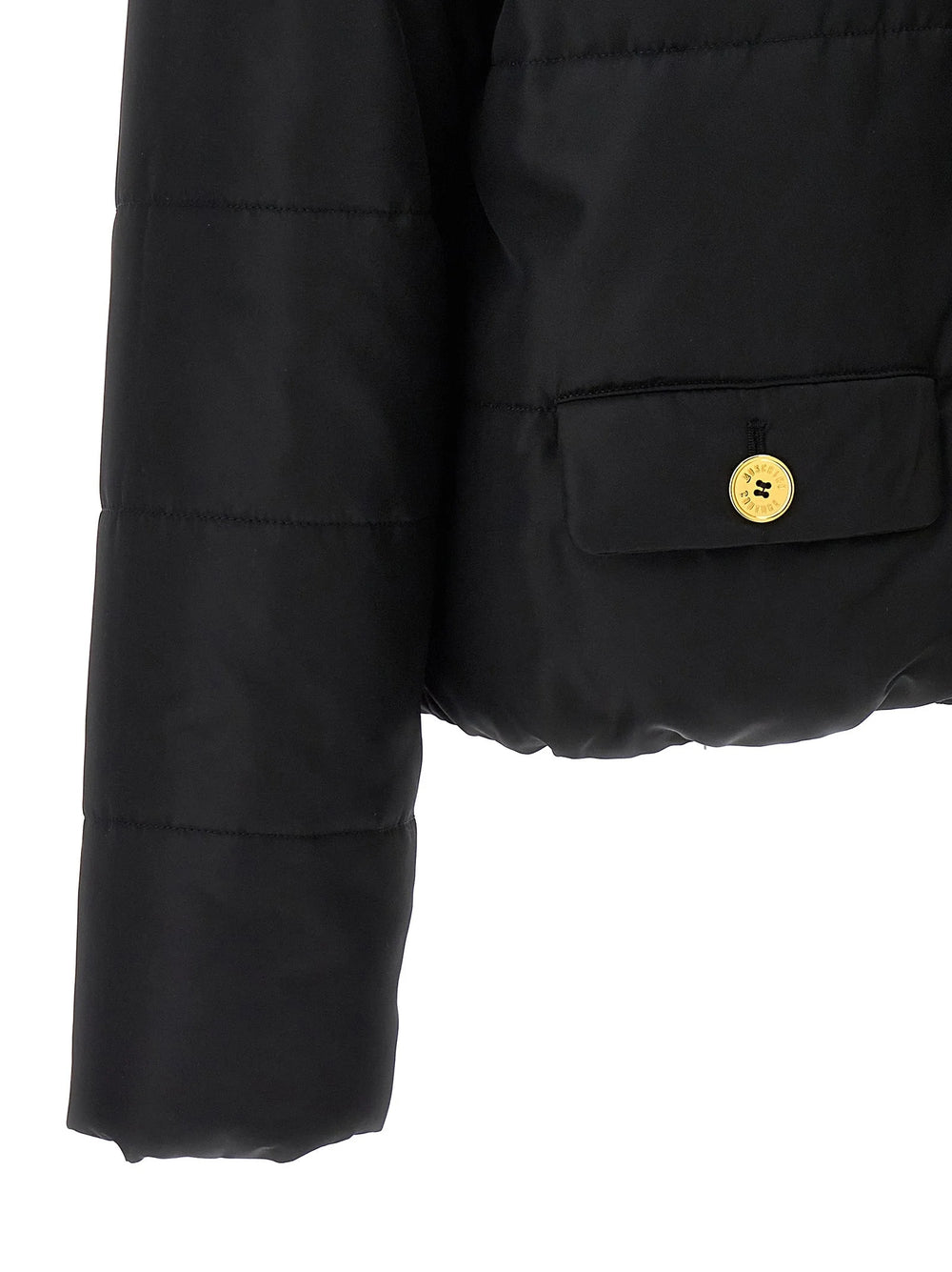 Moschino Black Polyamide Full-Length Jacket - IT44