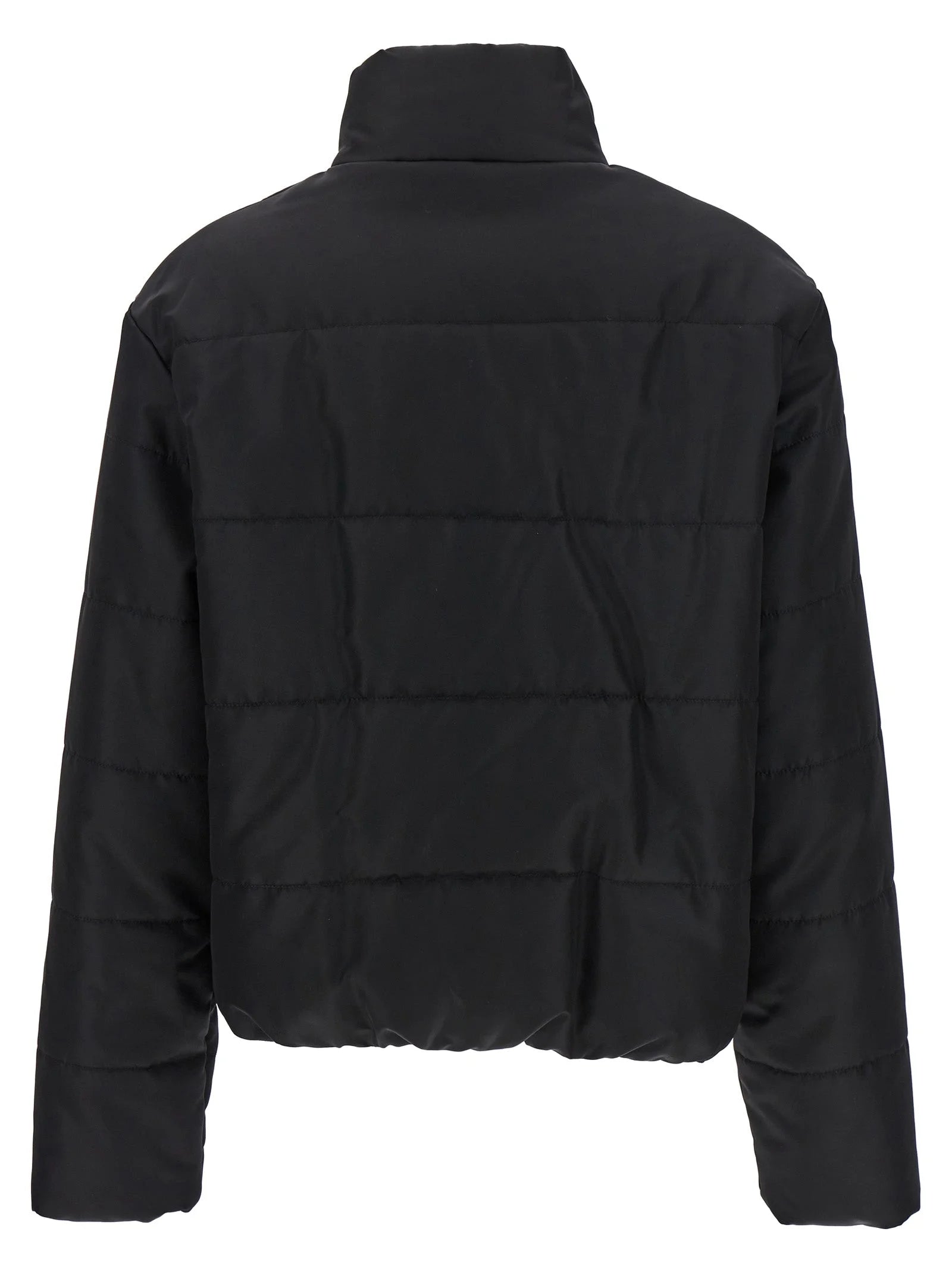 Moschino Black Polyamide Full-Length Jacket - IT44