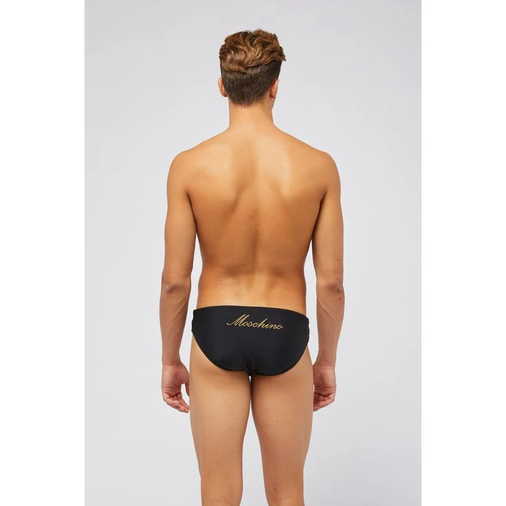 Moschino Black Polyamide Swim Briefs - XS