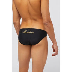 Moschino Black Polyamide Swim Briefs - XS