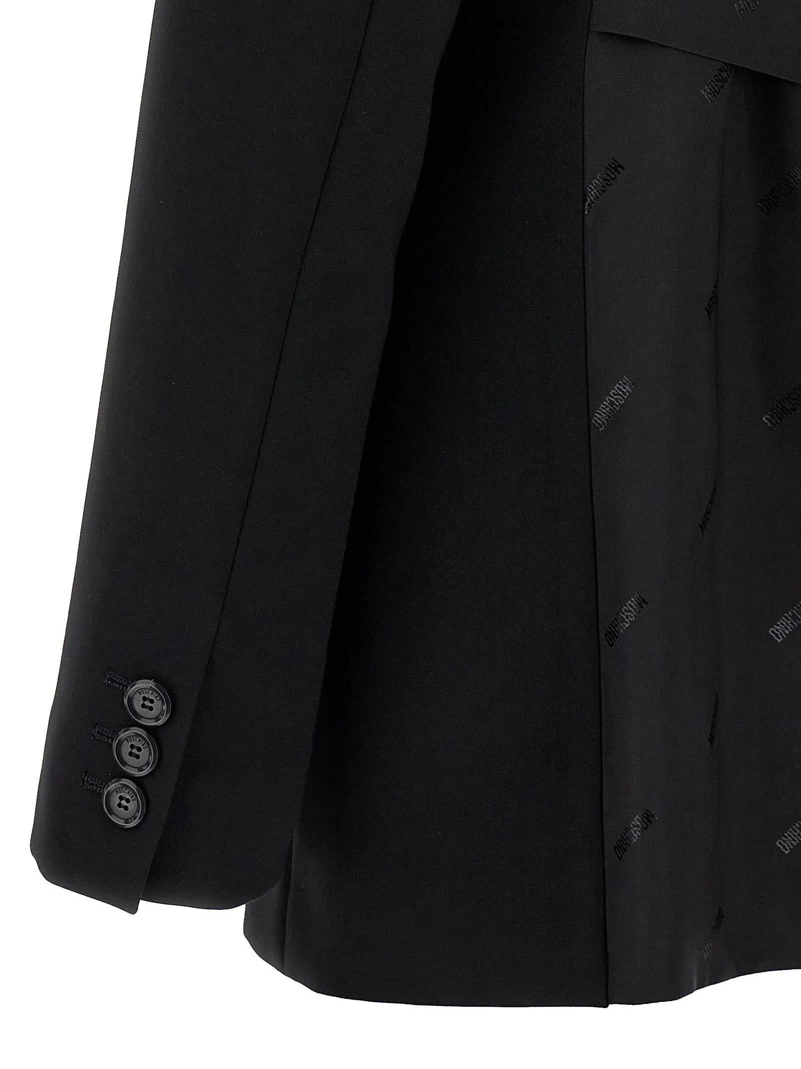 Moschino Black Polyester Blazer