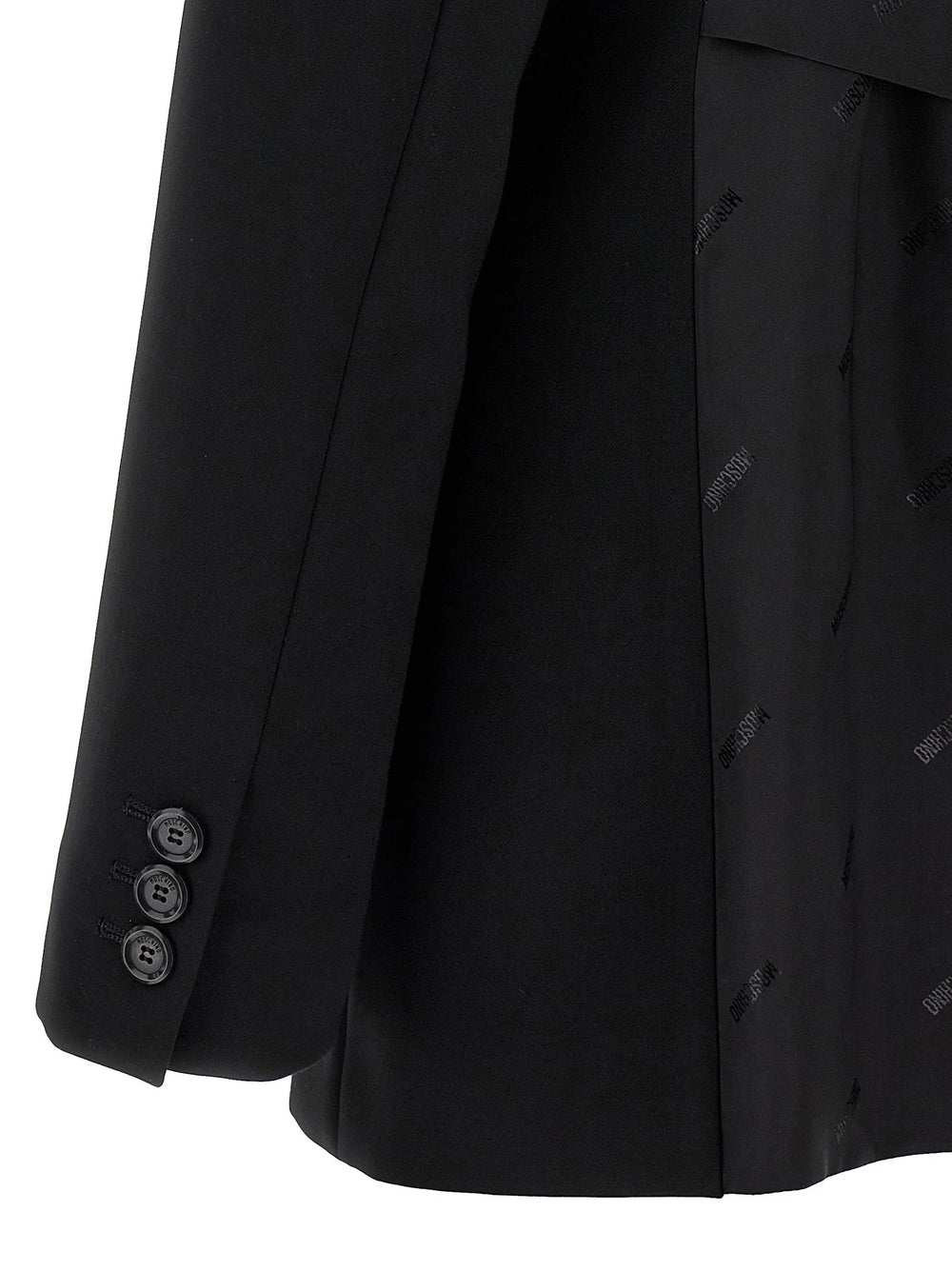 Moschino Black Polyester Blazer
