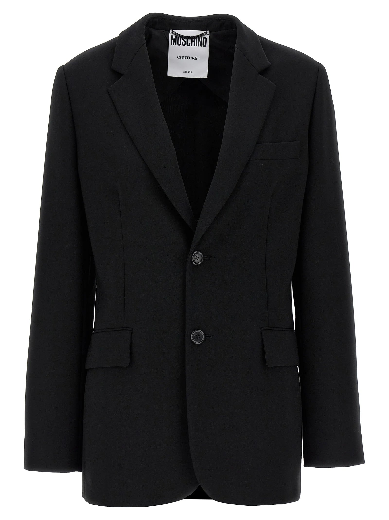 Moschino Black Polyester Blazer