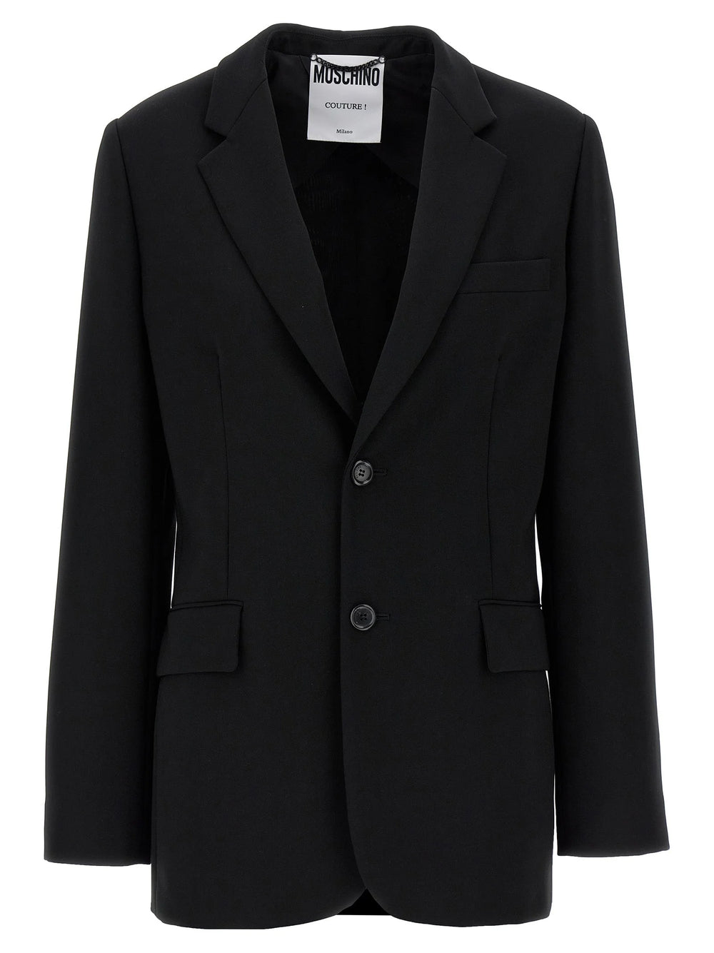 Moschino Black Polyester Blazer