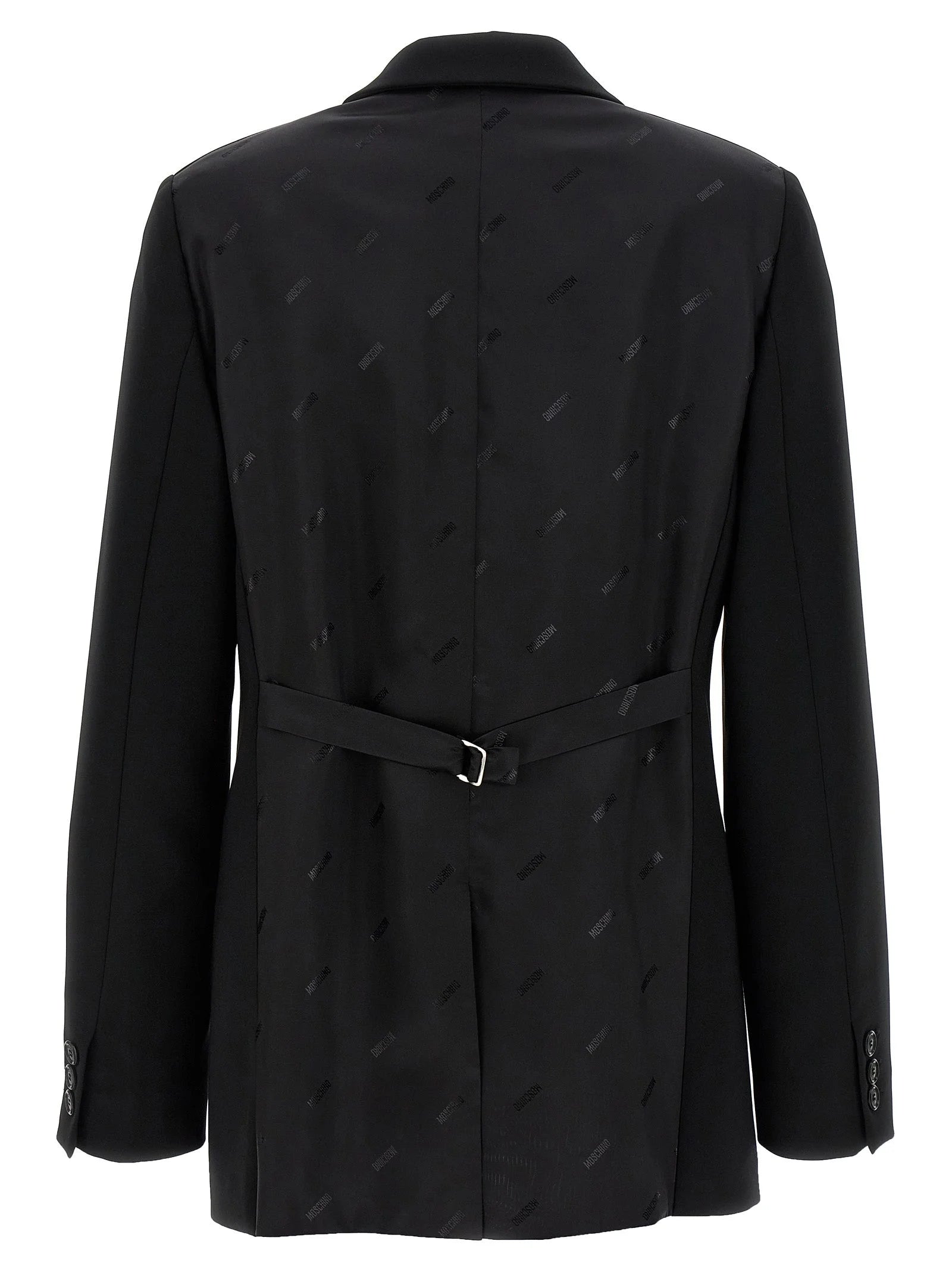 Moschino Black Polyester Blazer