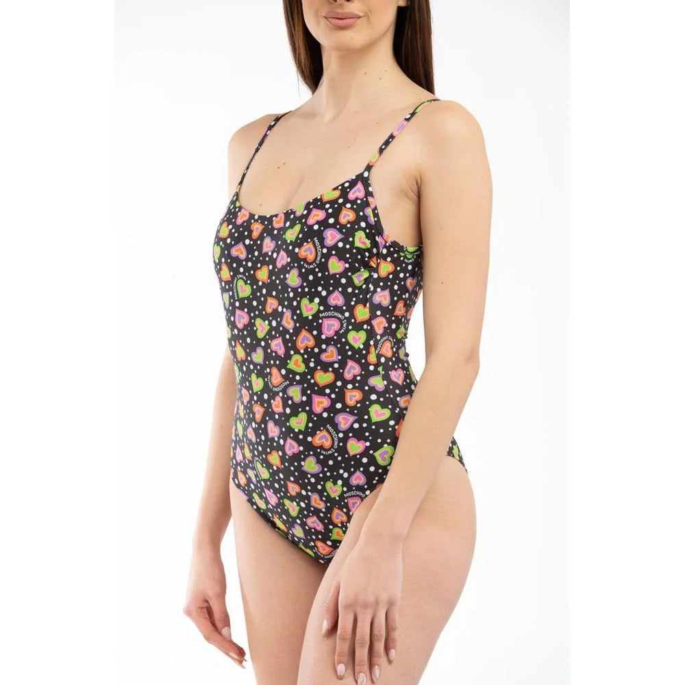 Moschino Black Polyester One-Piece Swimsuit - IT1 | XS