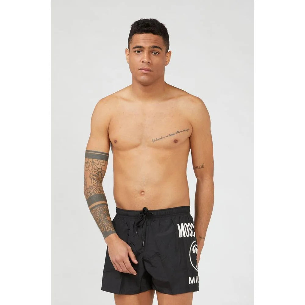 Moschino Black Polyester Swim Shorts - S