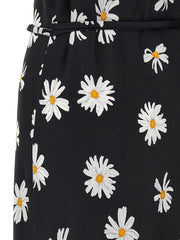 Moschino Black Silk Midi Dress - IT42