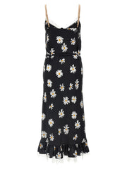 Moschino Black Silk Midi Dress - IT42