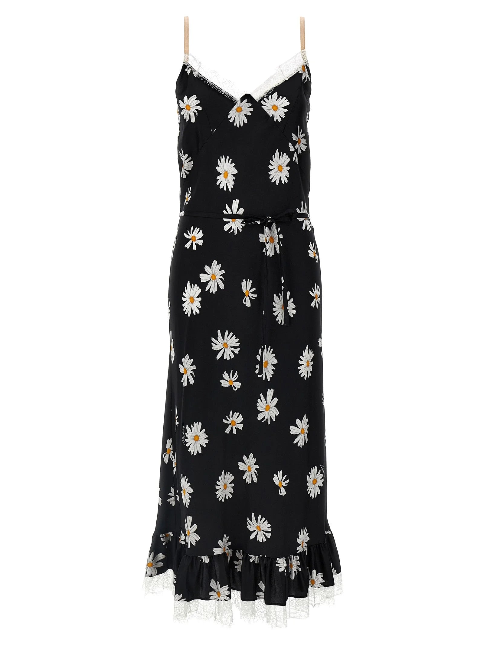 Moschino Black Silk Midi Dress - IT42