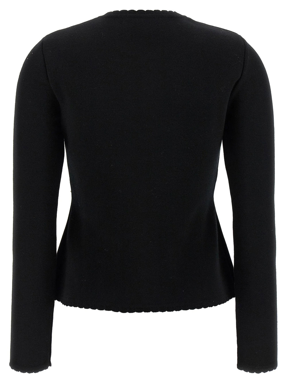 Moschino Black Virgin Wool Cardigan - IT42