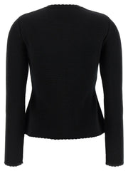 Moschino Black Virgin Wool Cardigan - IT42