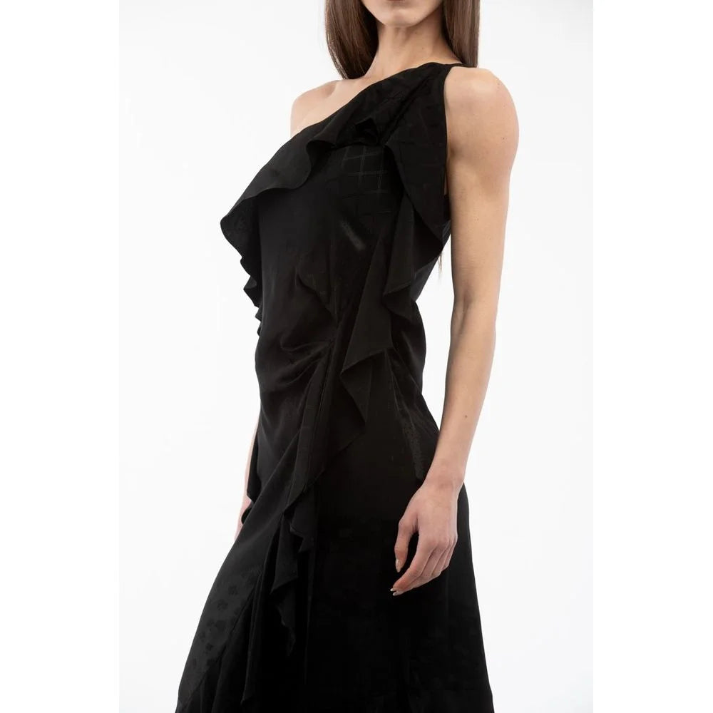 Moschino Black Viscose Casual Dress - IT40