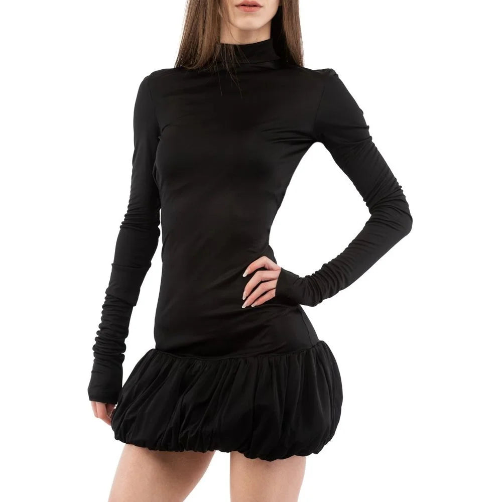 Moschino Black Viscose Casual Dress - IT40