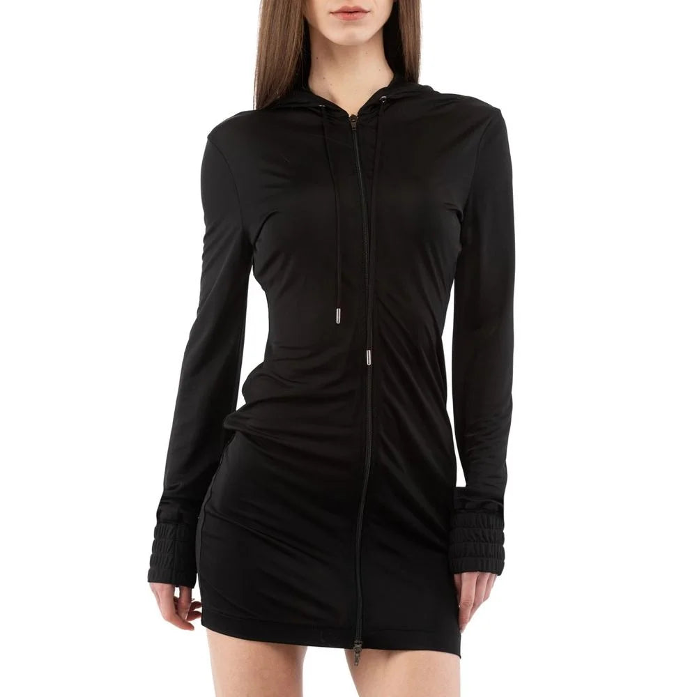 Moschino Black Viscose Casual Dress - IT40