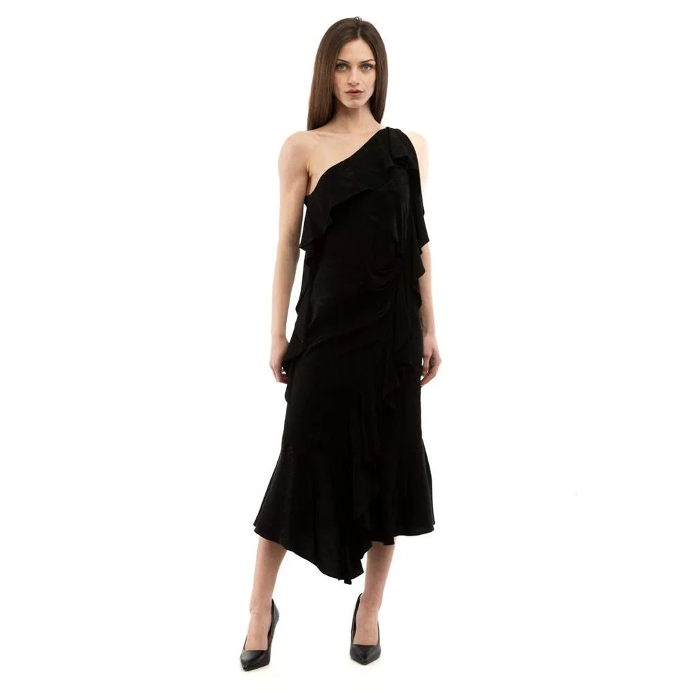 Moschino Black Viscose Casual Dress - IT40