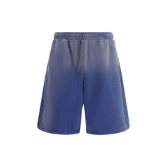 Moschino Pantalones Bermudas de Algodón Azul
