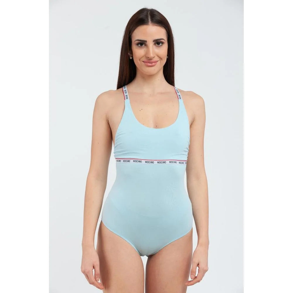 Moschino Blue Cotton Bodysuit - S